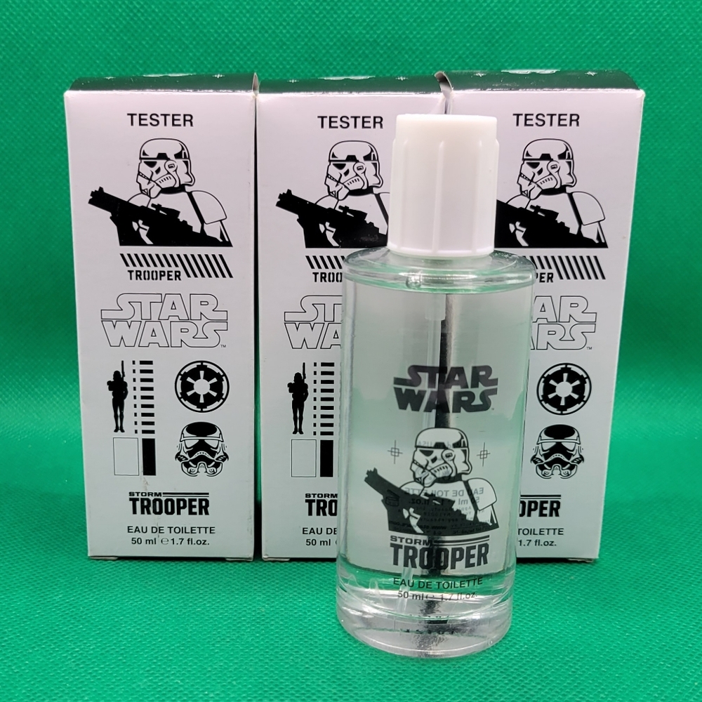 Lot of 3 Disney Star Wars Storm Trooper Cologne Full Tester Bottles 1.7oz